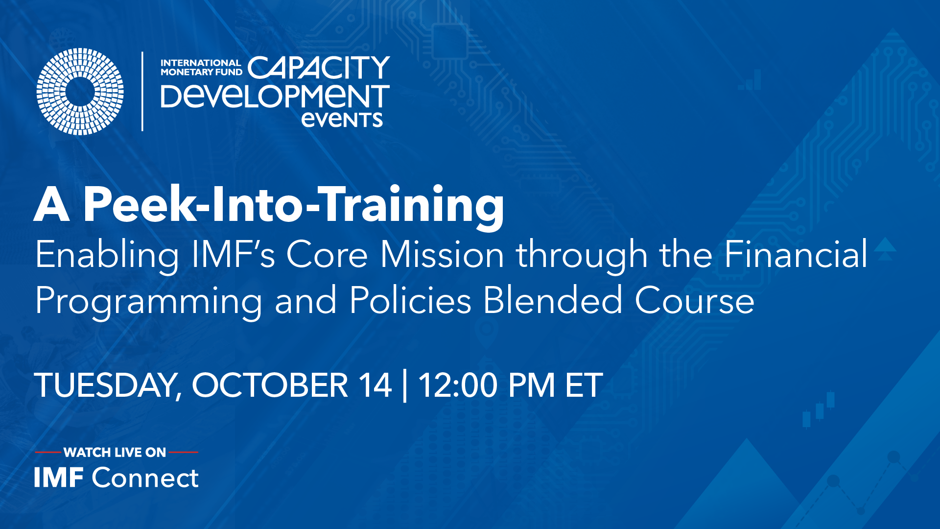 Icon representing A Peek-Into-Training: Enabling IMF’s Core Mission through the Financial Programming and Policies Blended Course