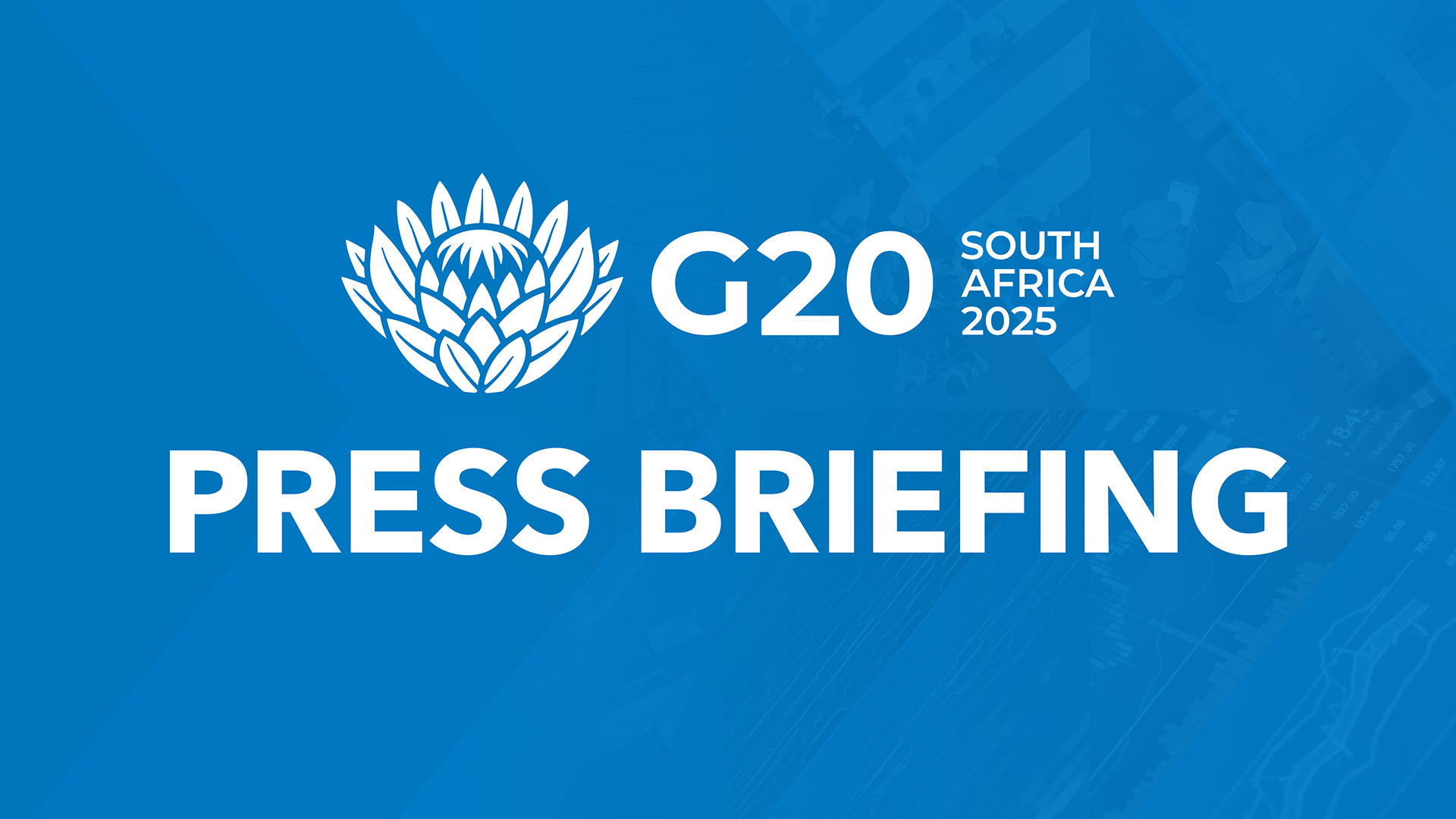 Icon representing Press Briefing: G-20